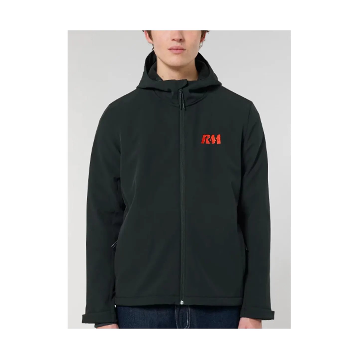 SOFTSHELL À CAPUCHE HOMME RM YACHTS CLASSIQUE BRODÉE CŒUR ET DOS