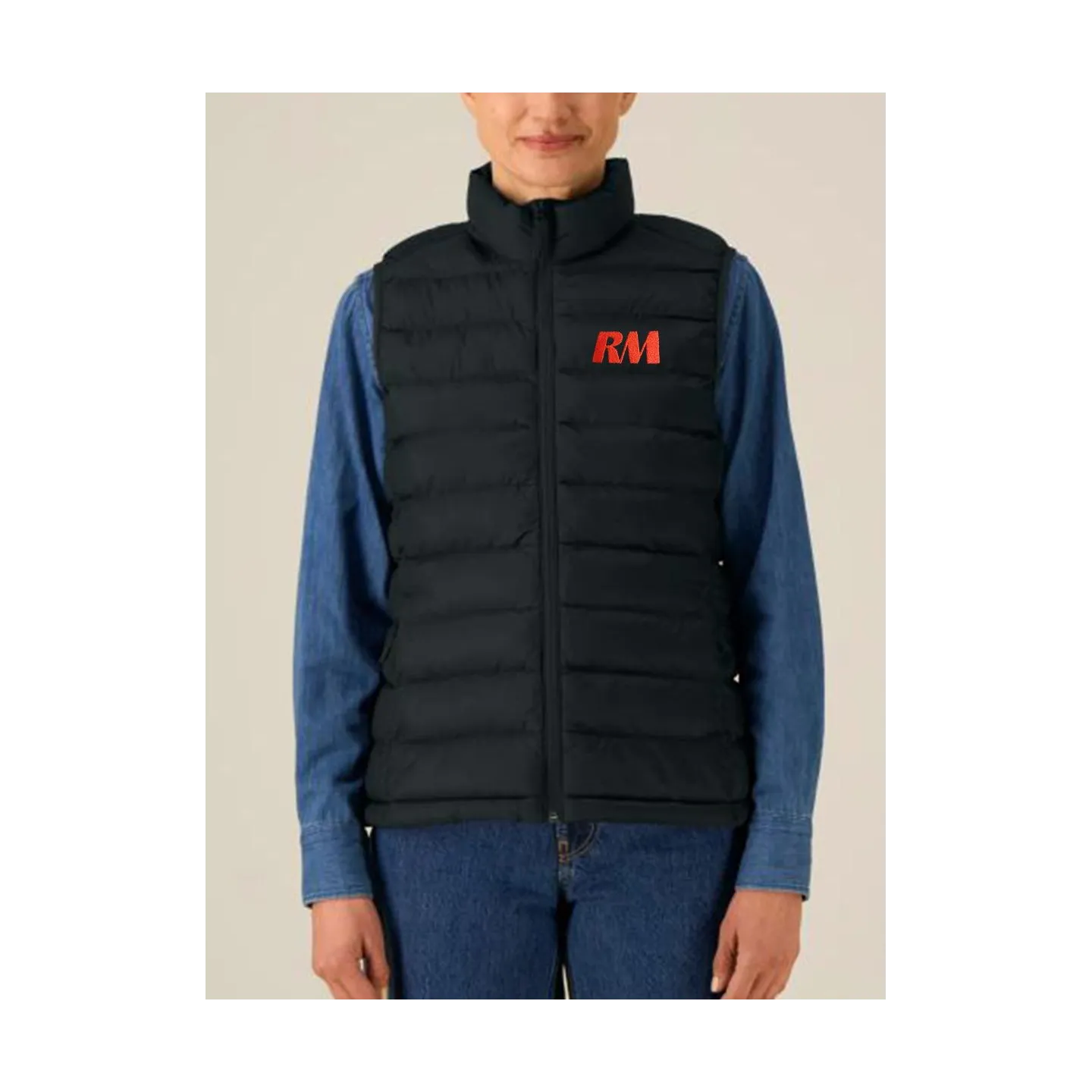 DOUDOUNE BODYWARMER FEMME RM YACHTS LOGO BRODÉE CŒUR