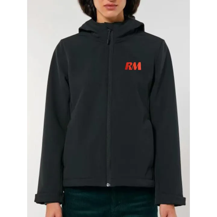 SOFTSHELL À CAPUCHE FEMME RM YACHTS CLASSIQUE BRODÉE CŒUR ET DOS