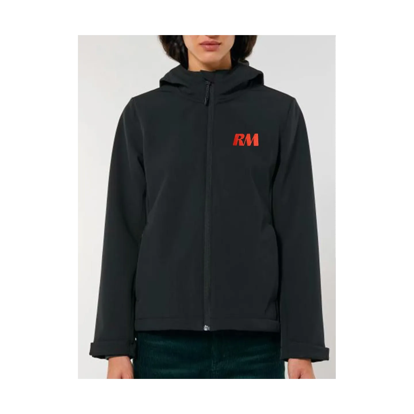 SOFTSHELL À CAPUCHE FEMME RM YACHTS CLASSIQUE BRODÉE CŒUR ET DOS