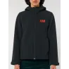 SOFTSHELL À CAPUCHE FEMME RM YACHTS CLASSIQUE BRODÉE CŒUR ET DOS