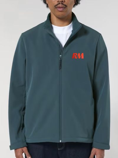 SOFTSHELL SANS CAPUCHE HOMME RM YACHTS CLASSIQUE BRODÉE CŒUR ET DOS 
