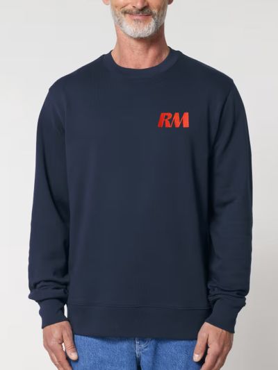 SWEAT COL ROND UNISEXE RM YACHTS CLASSIQUE BRODÉ CŒUR ET DOS