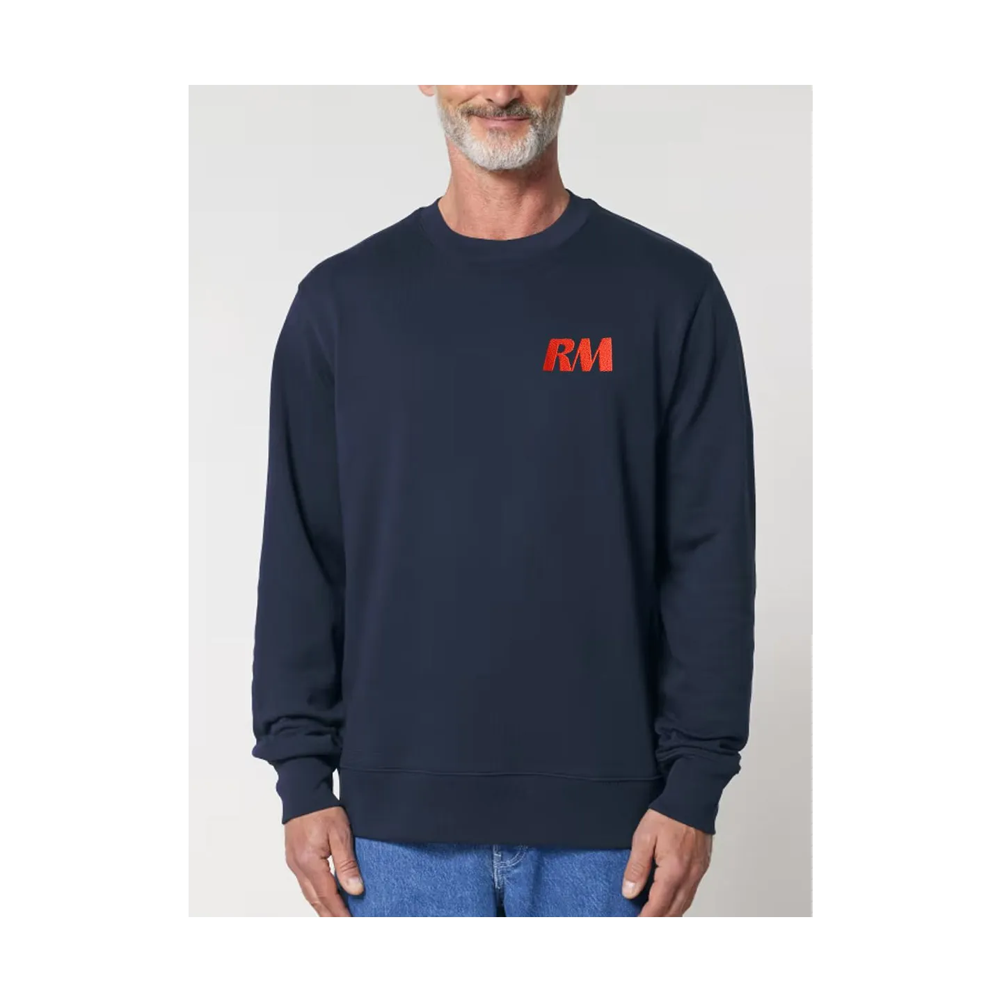 SWEAT COL ROND UNISEXE RM YACHTS CLASSIQUE BRODÉ CŒUR ET DOS