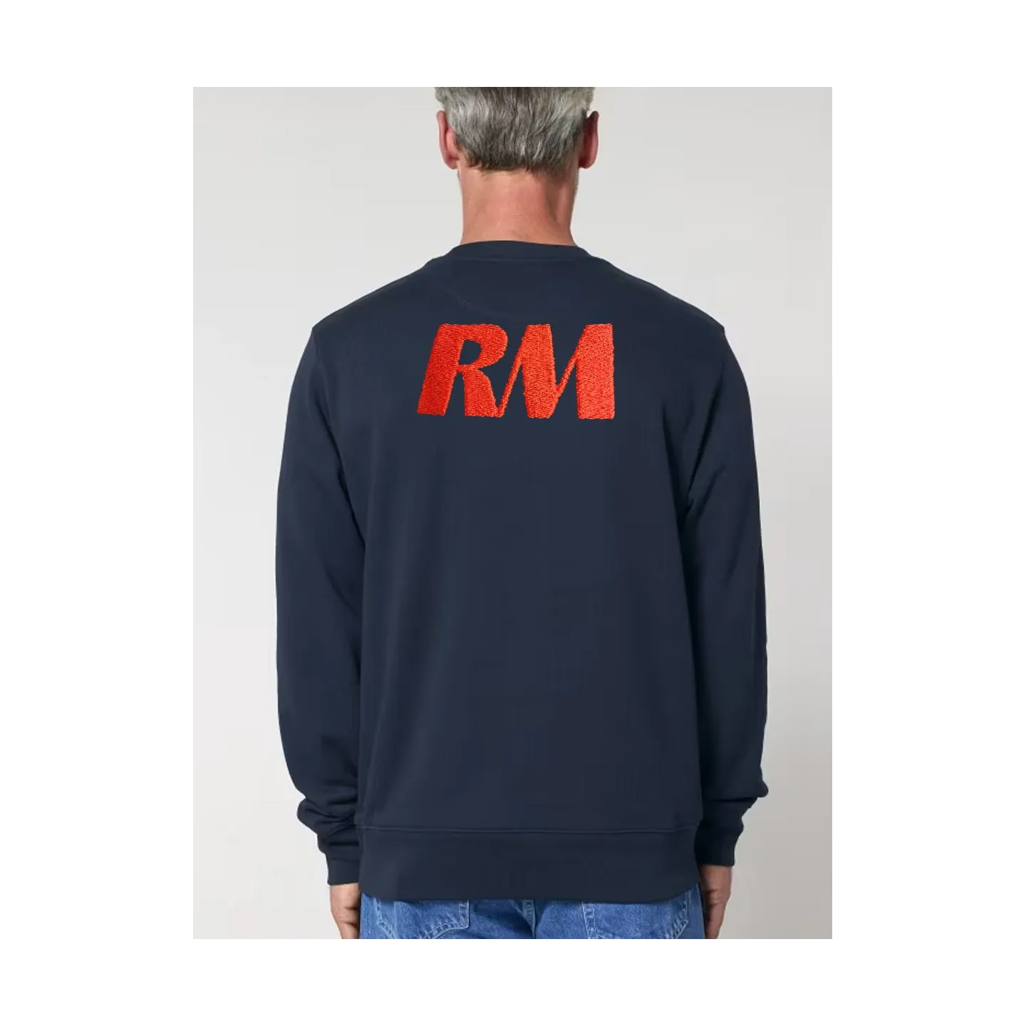 SWEAT COL ROND UNISEXE RM YACHTS CLASSIQUE BRODÉ CŒUR ET DOS
