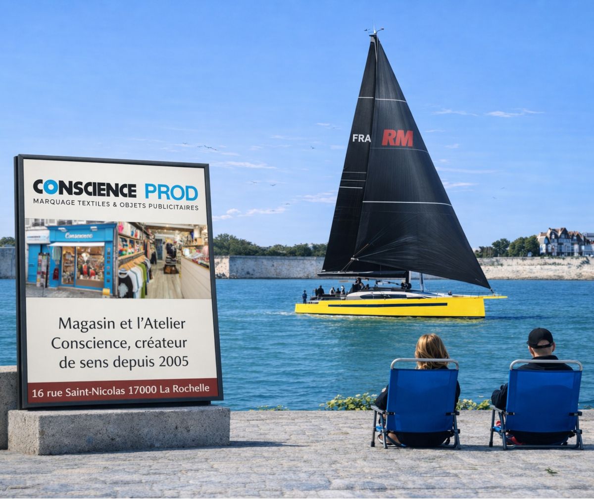 Partenariat Conscience & RM Yachts vu du port de La Rochelle